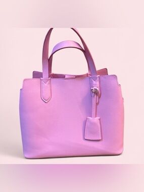 a new day Pink Structured Tote with Gold Hardware